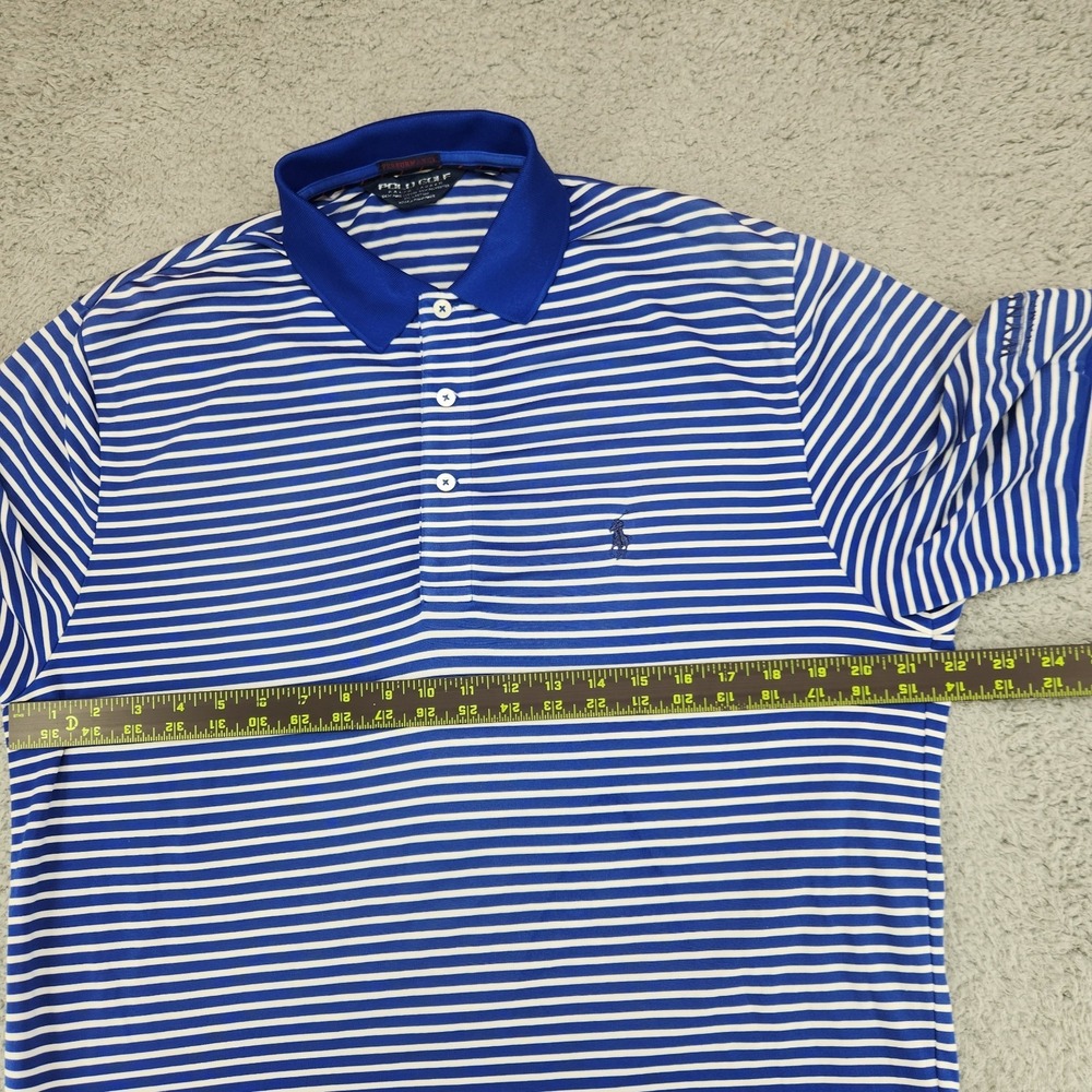 Polo Golf Ralph Lauren Performance Polo Shirt Mens M Wyndahm Championship Blue - Picture 4 of 8
